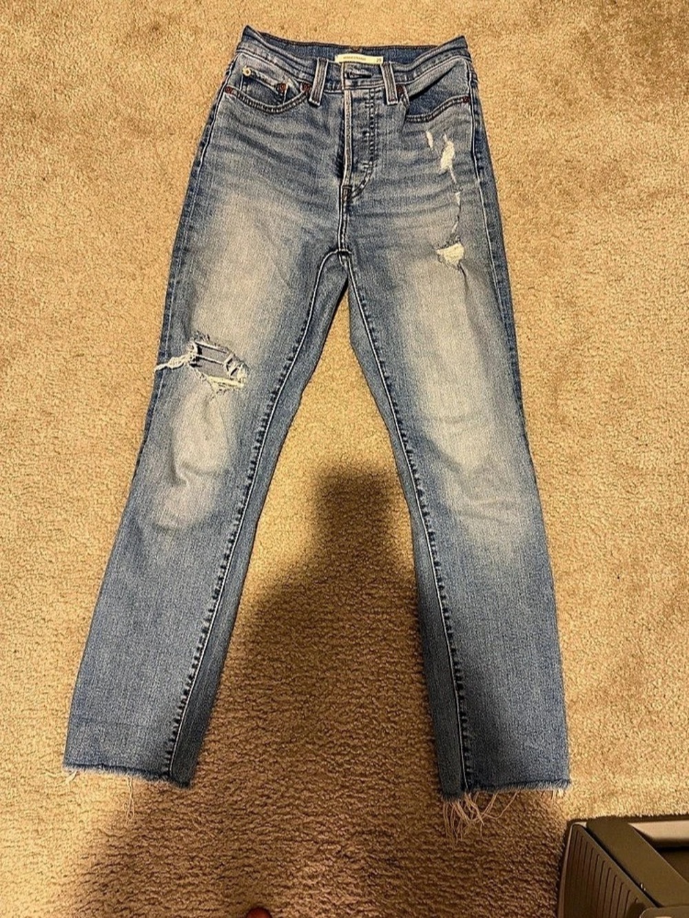 Levi's Wedgie Straight Ankle Jeans Blue